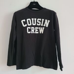 100% Cotton Place Black Crew Neck Shirt
